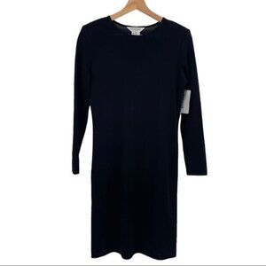 Misook Womens Knit Stretchy Dress Size XS Black 3/4 Sleeves Stretch NEW, NWT